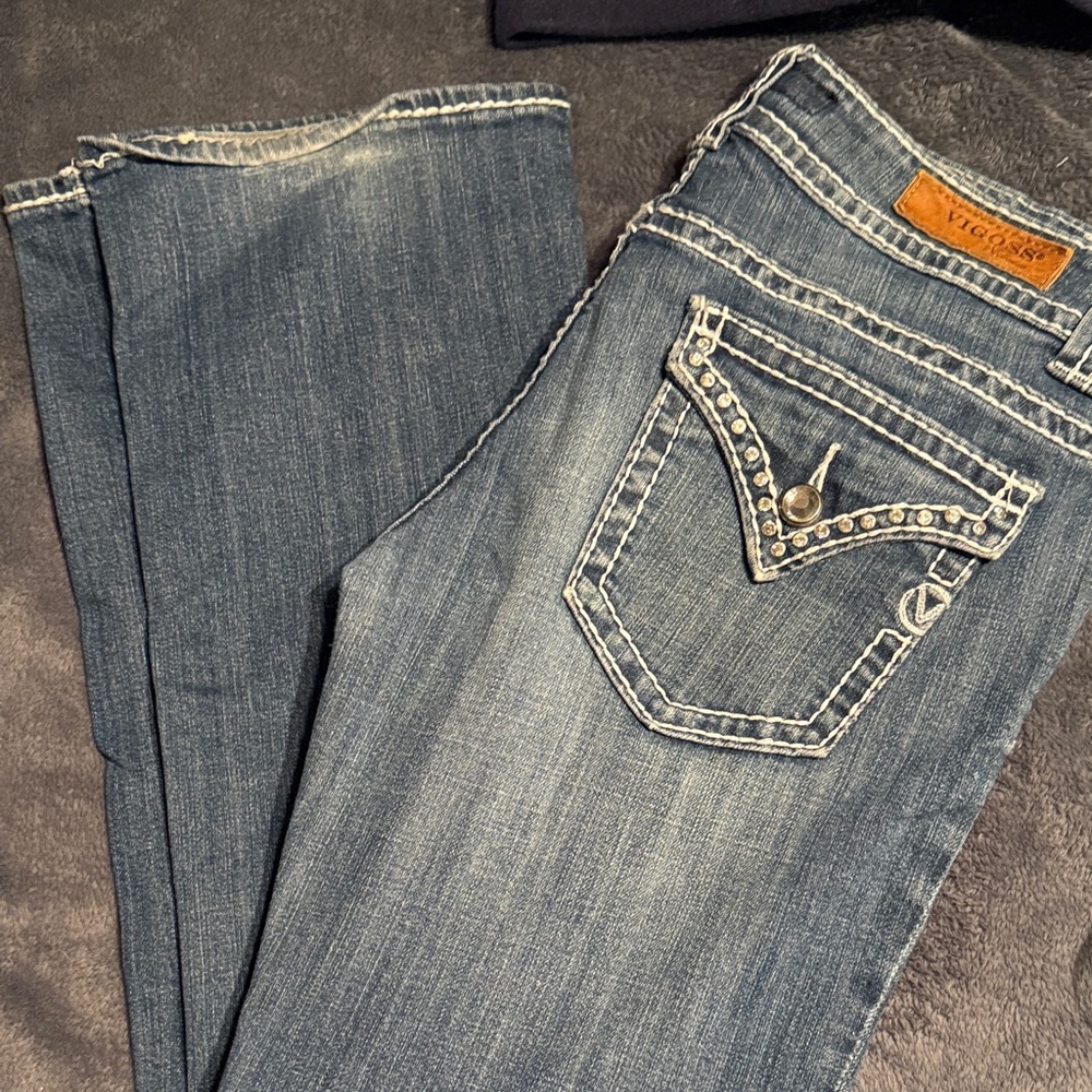 Vigoss Women's Boot Cut Jeans - Classic Blue
